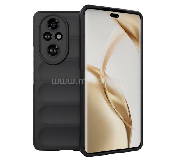 GIGAPACK Honor 200 Pro GIGAPACK Szilikon telefonvédő ütésállóság, 3D, FEKETE