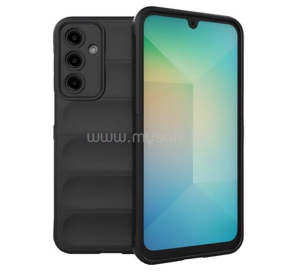 GIGAPACK Samsung A37 5G / A56 5G / A36 5G GIGAPACK Szilikon telefonvédő ütésállóság, 3D, FEKETE