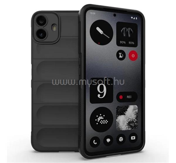 GIGAPACK Nothing CMF Phone 1 GIGAPACK Szilikon telefonvédő ütésállóság, 3D, FEKETE