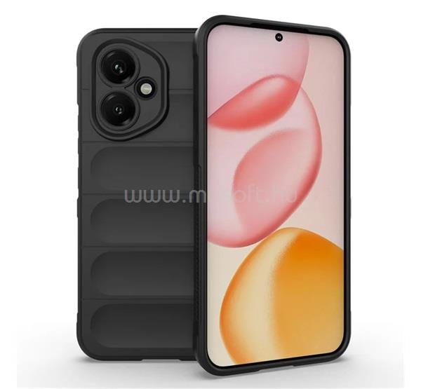 GIGAPACK Honor 400 GIGAPACK Szilikon telefonvédő ütésállóság, 3D, FEKETE