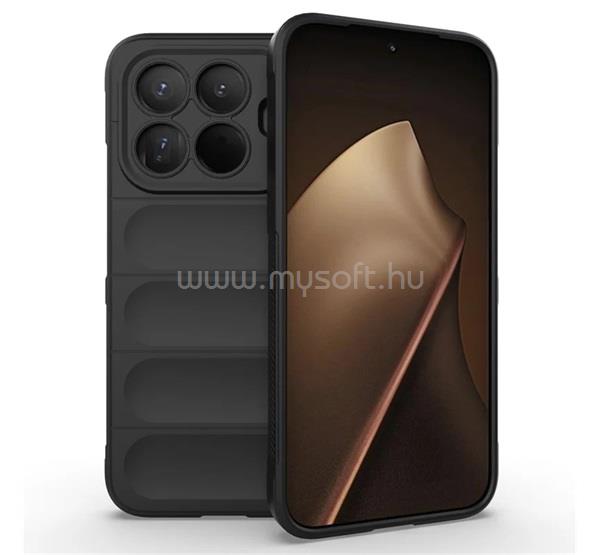 GIGAPACK Xiaomi 15T Pro GIGAPACK Szilikon telefonvédő ütésállóság, 3D, FEKETE