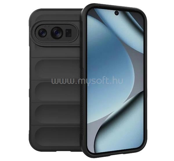 GIGAPACK Google Pixel 10 Pro / 10 GIGAPACK Szilikon telefonvédő ütésállóság, 3D, FEKETE