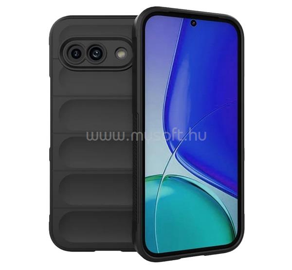 GIGAPACK Google Pixel 9a GIGAPACK Szilikon telefonvédő ütésállóság, 3D, FEKETE