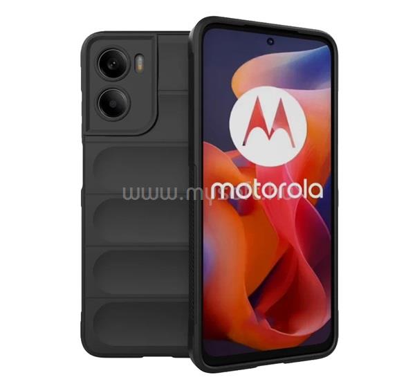 GIGAPACK Motorola Moto G05 GIGAPACK Szilikon telefonvédő ütésállóság, 3D, FEKETE