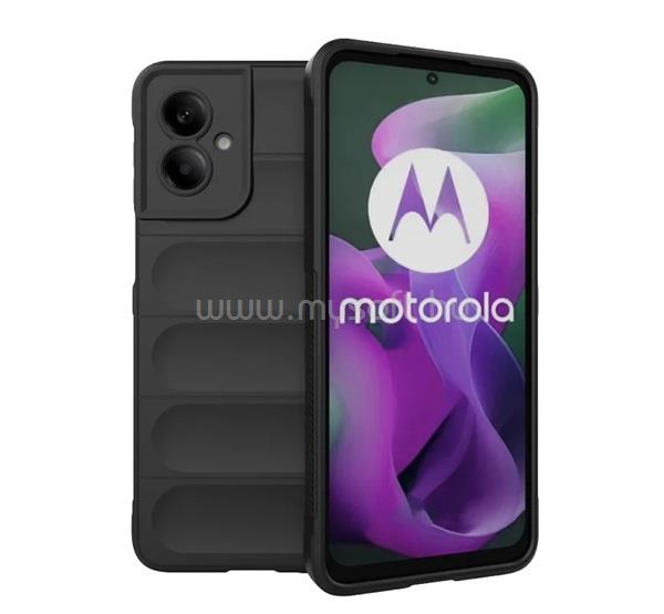 GIGAPACK Motorola Moto G55 5G GIGAPACK Szilikon telefonvédő ütésállóság, 3D, FEKETE