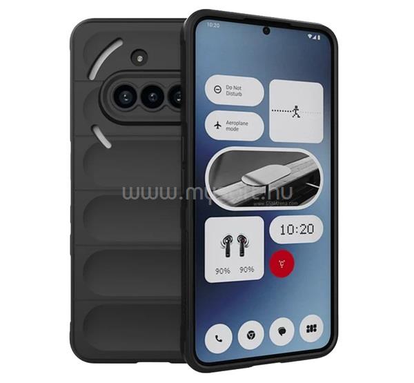 GIGAPACK Nothing Phone 3a GIGAPACK Szilikon telefonvédő ütésállóság, 3D, FEKETE