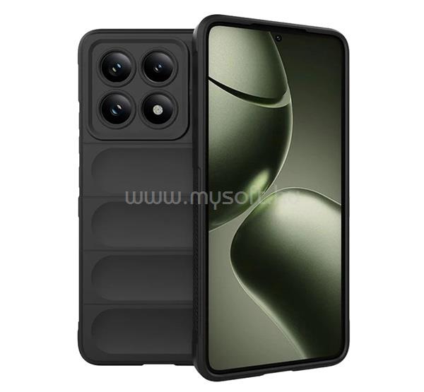 GIGAPACK Xiaomi 14T GIGAPACK Szilikon telefonvédő ütésállóság, 3D, FEKETE
