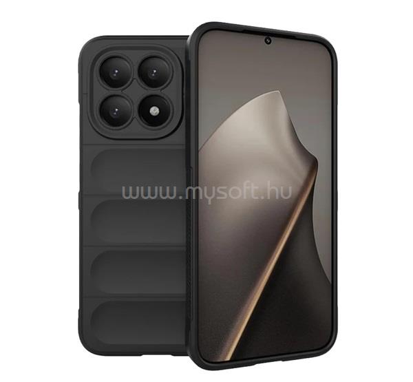GIGAPACK Xiaomi 15T GIGAPACK Szilikon telefonvédő ütésállóság, 3D, FEKETE