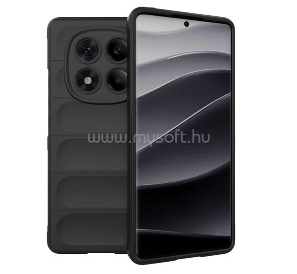 GIGAPACK Redmi Note 14 Pro 4G GIGAPACK Szilikon telefonvédő ütésállóság, 3D, FEKETE