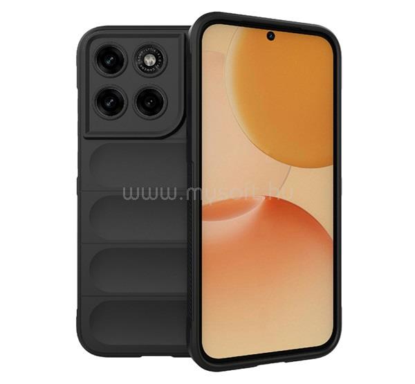 GIGAPACK Motorola Moto G87 5G / G77 5G GIGAPACK Szilikon telefonvédő ütésállóság, 3D, FEKETE