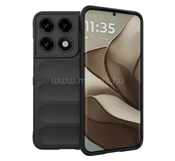 GIGAPACK Motorola Edge 70 Pro GIGAPACK Szilikon telefonvédő ütésállóság, 3D, FEKETE