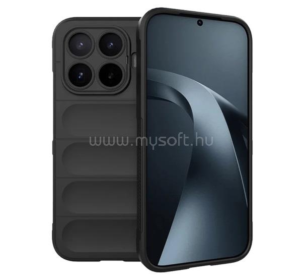 GIGAPACK Xiaomi 17T GIGAPACK Szilikon telefonvédő ütésállóság, 3D, FEKETE