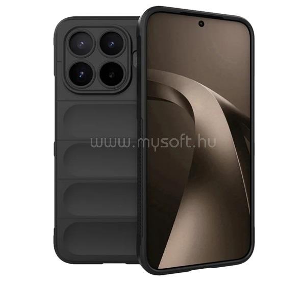 GIGAPACK Xiaomi 17T Pro GIGAPACK Szilikon telefonvédő ütésállóság, 3D, FEKETE