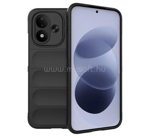 GIGAPACK Redmi Note 17 4G / Note 17 5G GIGAPACK Szilikon telefonvédő ütésállóság, 3D, FEKETE