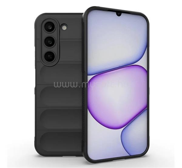 GIGAPACK Realme C100 5G GIGAPACK Szilikon telefonvédő ütésállóság, 3D, FEKETE
