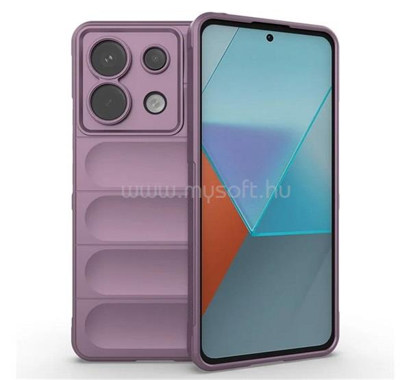 GIGAPACK Poco X6 / Redmi Note 13 Pro 5G GIGAPACK Szilikon telefonvédő ütésállóság, 3D, LILA