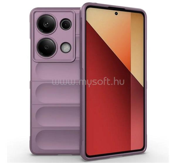GIGAPACK Redmi Note 13 Pro 4G / Poco M6 Pro 4G GIGAPACK Szilikon telefonvédő ütésállóság, 3D, LILA