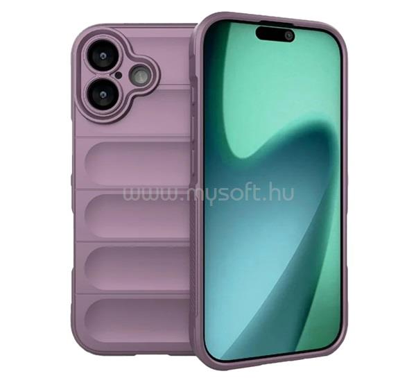 GIGAPACK iPhone 17 GIGAPACK Szilikon telefonvédő ütésállóság, 3D, LILA