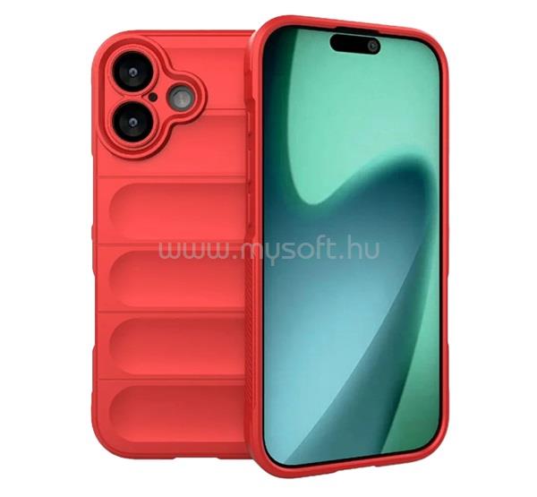 GIGAPACK iPhone 17 GIGAPACK Szilikon telefonvédő ütésállóság, 3D, PIROS