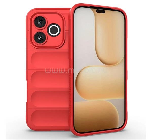 GIGAPACK Honor 600 Lite GIGAPACK Szilikon telefonvédő ütésállóság, 3D, PIROS
