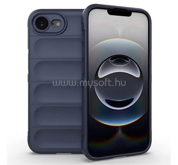 GIGAPACK iPhone 17e / 16e GIGAPACK Szilikon telefonvédő ütésállóság, 3D, SÖTÉTKÉK