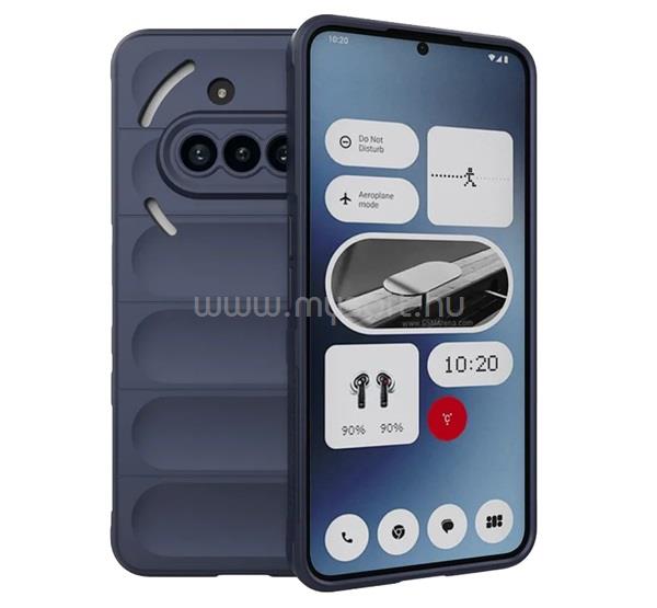 GIGAPACK Nothing Phone 3a GIGAPACK Szilikon telefonvédő ütésállóság, 3D, SÖTÉTKÉK