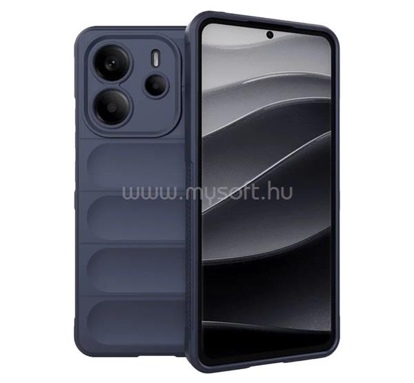 GIGAPACK Redmi Note 14 4G GIGAPACK Szilikon telefonvédő ütésállóság, 3D, SÖTÉTKÉK
