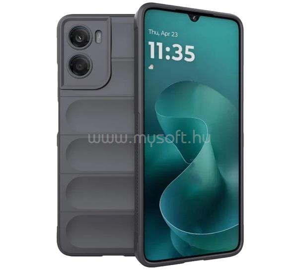 GIGAPACK Motorola Moto G06 GIGAPACK Szilikon telefonvédő ütésállóság, 3D, SÖTÉTSZÜRKE