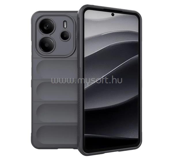 GIGAPACK Redmi Note 14 4G GIGAPACK Szilikon telefonvédő ütésállóság, 3D, SÖTÉTSZÜRKE