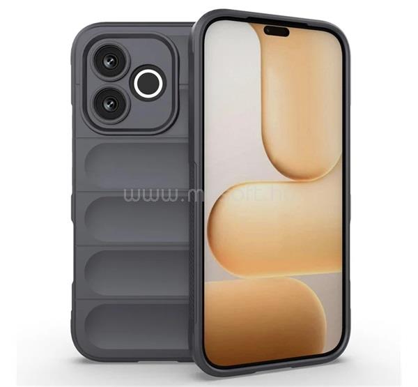 GIGAPACK Honor 600 Lite GIGAPACK Szilikon telefonvédő ütésállóság, 3D, SÖTÉTSZÜRKE