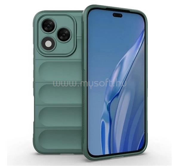 GIGAPACK Honor 400 Lite GIGAPACK Szilikon telefonvédő ütésállóság, 3D, SÖTÉTZÖLD