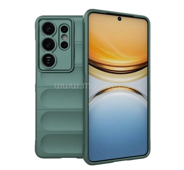 GIGAPACK Samsung S26 Ultra GIGAPACK Szilikon telefonvédő ütésállóság, 3D, SÖTÉTZÖLD