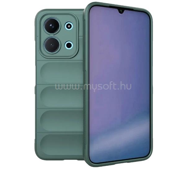 GIGAPACK Redmi 15C 5G / 15C 4G GIGAPACK Szilikon telefonvédő ütésállóság, 3D, SÖTÉTZÖLD