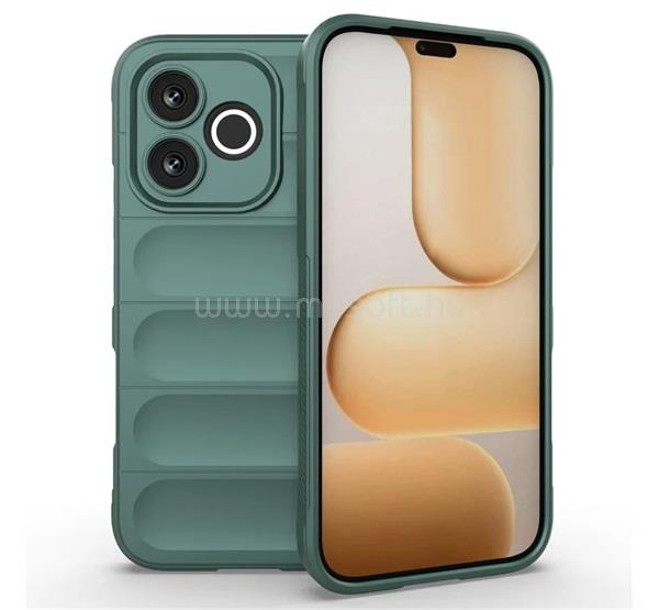 GIGAPACK Honor 600 Lite GIGAPACK Szilikon telefonvédő ütésállóság, 3D, SÖTÉTZÖLD