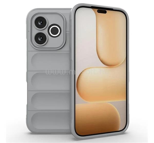 GIGAPACK Honor 600 Lite GIGAPACK Szilikon telefonvédő ütésállóság, 3D, VILÁGOSSZÜRKE