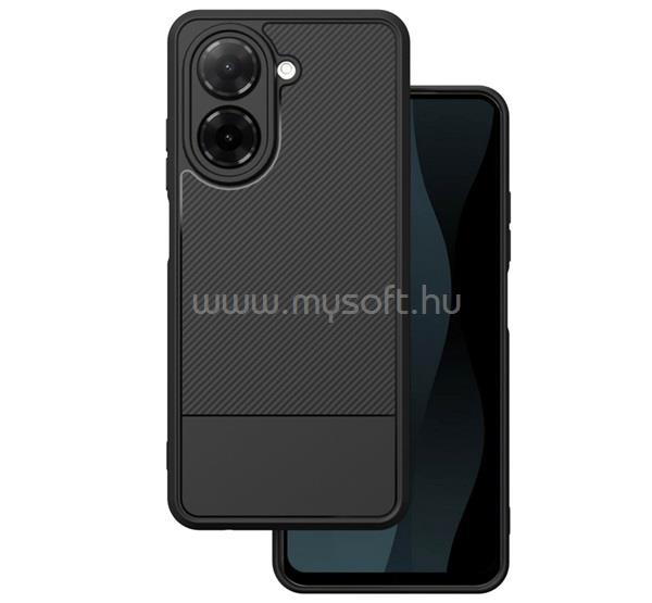 GIGAPACK Redmi A5 4G GIGAPACK Szilikon telefonvédő ütésállóság, karbon minta, FEKETE