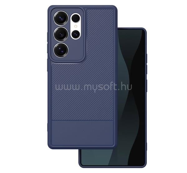 GIGAPACK Samsung S26 Ultra GIGAPACK Szilikon telefonvédő ütésállóság, karbon minta, SÖTÉTKÉK