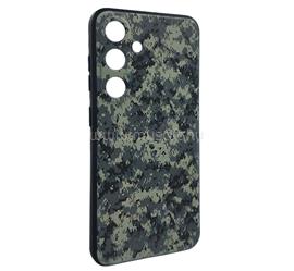 GIGAPACK Samsung S25 GIGAPACK Szilikon telefonvédő ütésállóság, terep minta, SÖTÉTZÖLD GP-172476 small