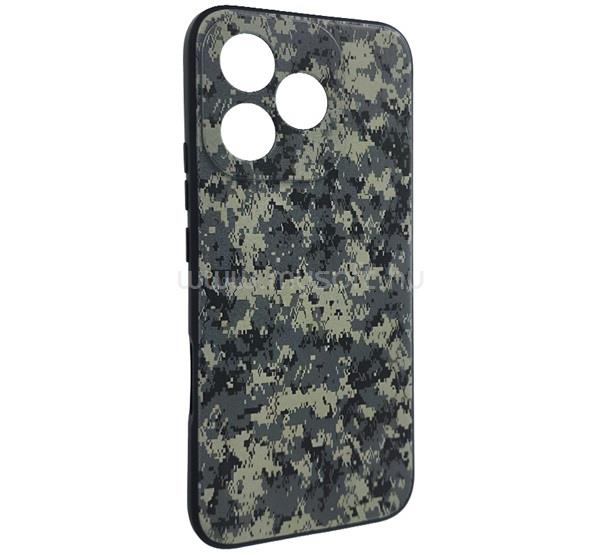 GIGAPACK Honor 400 Lite GIGAPACK Szilikon telefonvédő ütésállóság, terep minta, SÖTÉTZÖLD