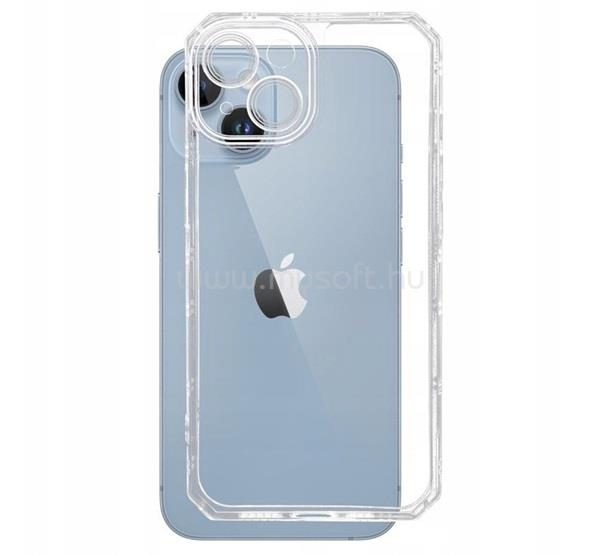 GIGAPACK iPhone 15 GIGAPACK szilikon telefonvédő ütésállóság, légpárnás keret, ÁTLÁTSZÓ