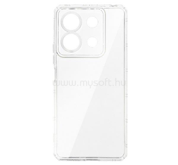 GIGAPACK Poco X6 / Redmi Note 13 Pro 5G GIGAPACK Szilikon telefonvédő ütésállóság, légpárnás keret, ÁTLÁTSZÓ