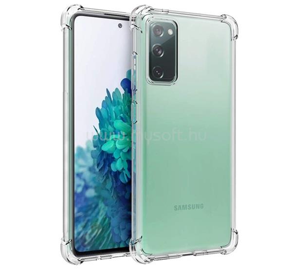 GIGAPACK Samsung S20 FE GIGAPACK szilikon telefonvédő ütésállóság, légpárnás sarok, ÁTLÁTSZÓ