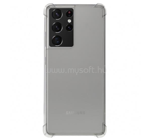 GIGAPACK Samsung S21 Ultra GIGAPACK Szilikon telefonvédő ütésállóság, légpárnás sarok, ÁTLÁTSZÓ