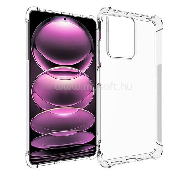 GIGAPACK Redmi Note 12 Pro 5G / Poco X5 Pro 5G GIGAPACK Szilikon telefonvédő ütésállóság, légpárnás sarok, ÁTLÁTSZÓ