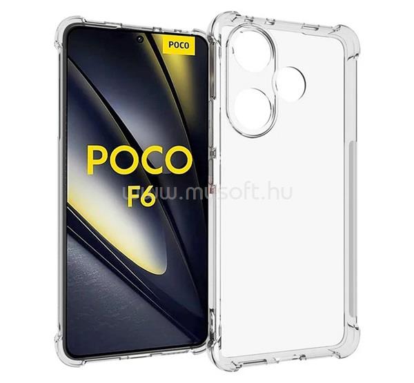GIGAPACK Poco F6 GIGAPACK Szilikon telefonvédő ütésállóság, légpárnás sarok, ÁTLÁTSZÓ