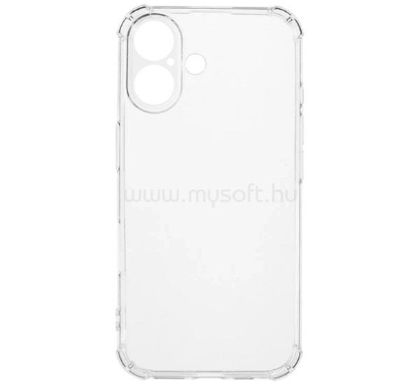 GIGAPACK iPhone 16 GIGAPACK Szilikon telefonvédő ütésállóság, légpárnás sarok, ÁTLÁTSZÓ