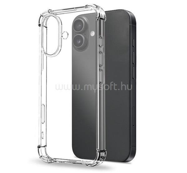 GIGAPACK iPhone 17 GIGAPACK Szilikon telefonvédő ütésállóság, légpárnás sarok, ÁTLÁTSZÓ