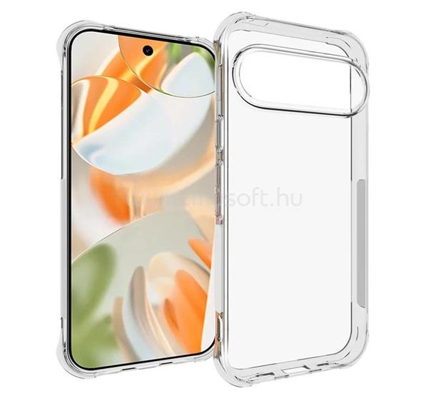 GIGAPACK Google Pixel 10 Pro / 10 GIGAPACK Szilikon telefonvédő ütésállóság, légpárnás sarok, ÁTLÁTSZÓ
