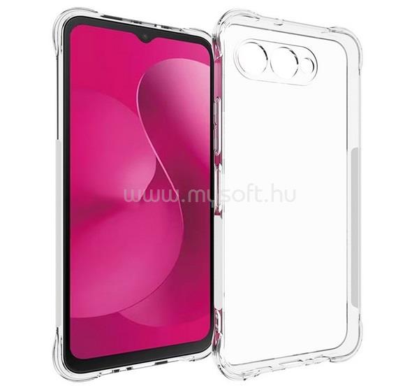 GIGAPACK T Phone 3 5G GIGAPACK Szilikon telefonvédő ütésállóság, légpárnás sarok, ÁTLÁTSZÓ
