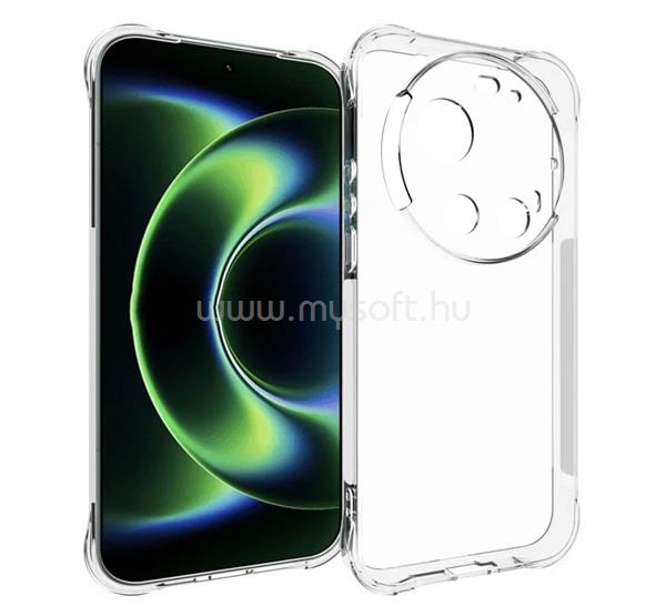 GIGAPACK Xiaomi 17 Ultra GIGAPACK Szilikon telefonvédő ütésállóság, légpárnás sarok, ÁTLÁTSZÓ